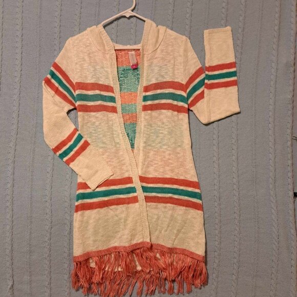 No Boundaries Open Front Long Sleeve Cardigan Women's Size M(7-9)‎ Multicolor - Picture 1 of 9